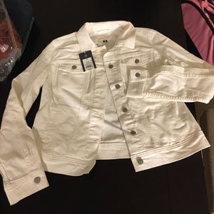 WHITE DENIM JACKET NWT